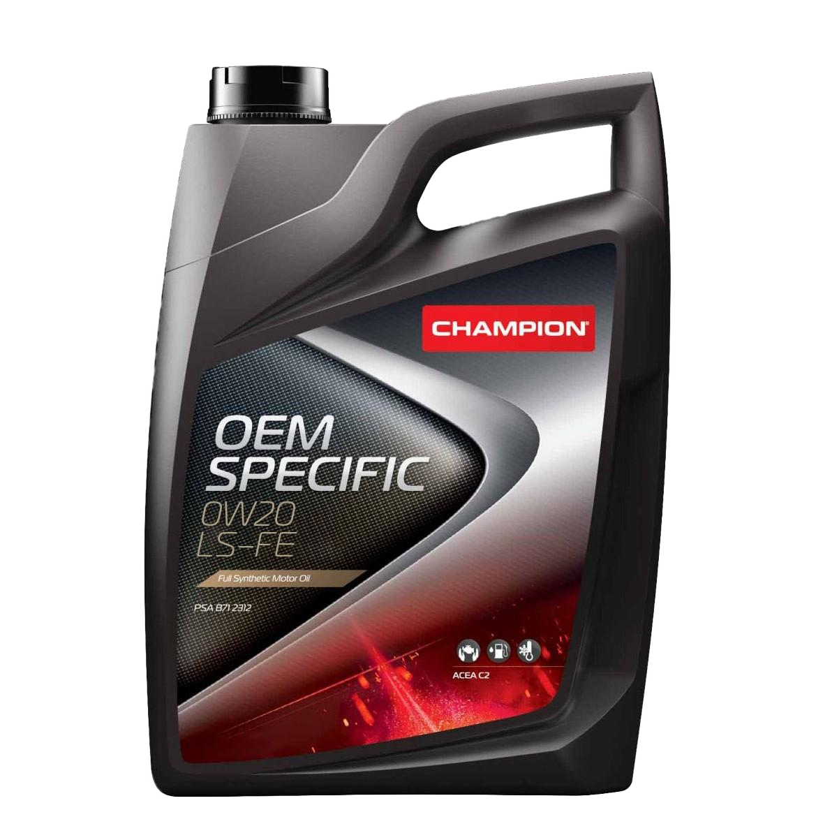 Моторное масло Champion OEM Specific 0W20 LS FE, 4л